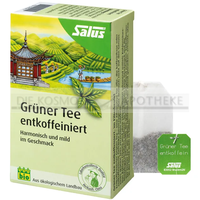 GRÜNER TEE entkoffeiniert Bio Salus Filterbeutel